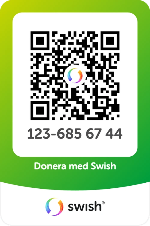 Swish QR Code for donations